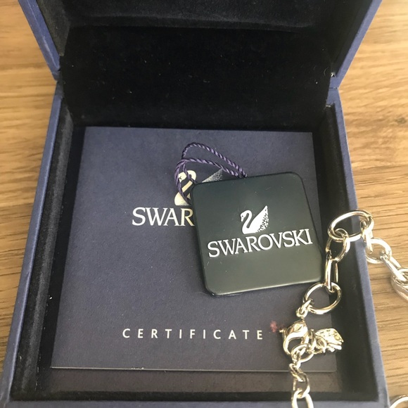 Swarovski charm bracelet with charms. - Picture 3 of 4